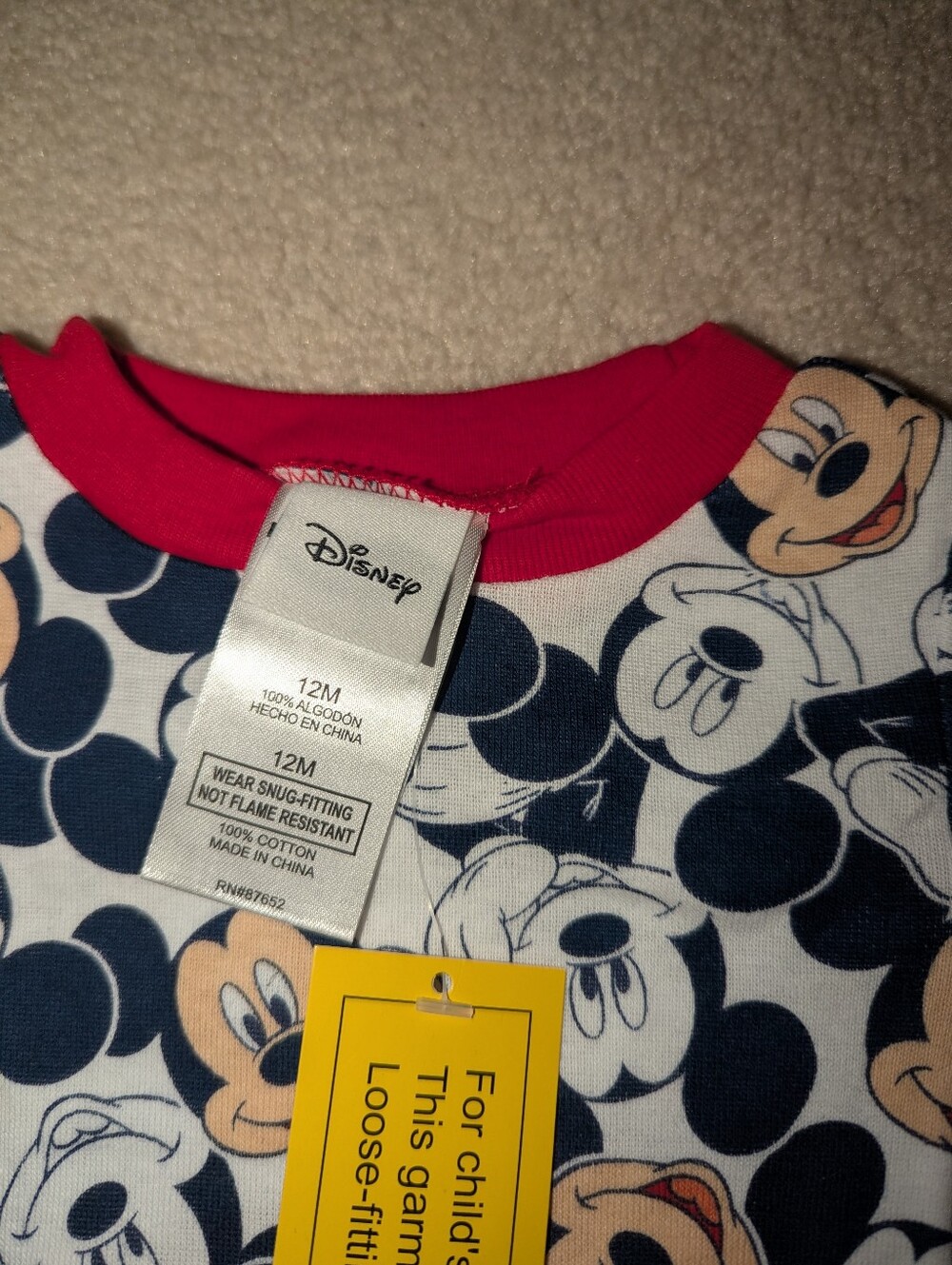 Nwt Mickey mouse Pjs - Picture 4 of 4